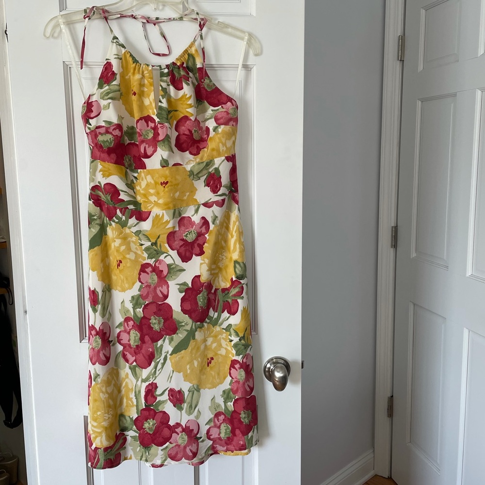NWOT Loft floral midi dress